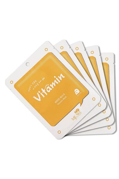 Mjcare On Vitamin Mask Vitamin Face Mask Pack of 5