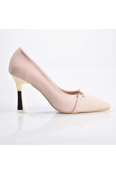 ERDAL KOÇYİĞİT AYAKKABI New Angel 874 Women's Gold Heel Heeled Shoes