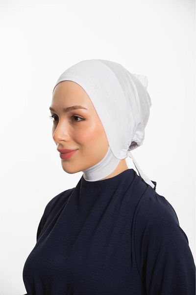 Modamelita Women's Hijab Large Volume Practical Seamless Tied Non-Slip Bonnet Neck and Chin Bottom Recovers Bonnet