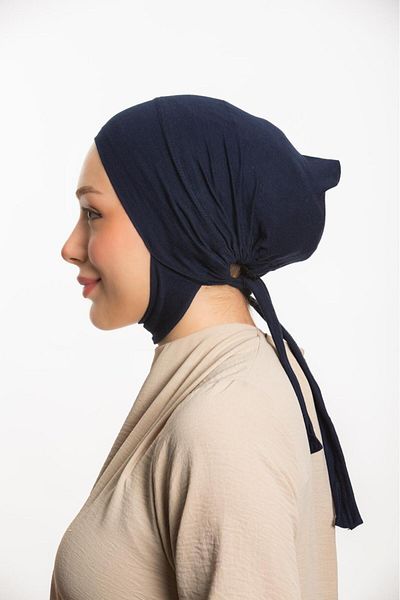 Modamelita Women's Hijab Large Volume Practical Seamless Tied Non-Slip Bonnet Neck and Chin Bottom Recovers Bonnet