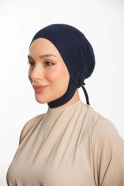 Modamelita Women's Hijab Large Volume Practical Seamless Tied Non-Slip Bonnet Neck and Chin Bottom Recovers Bonnet