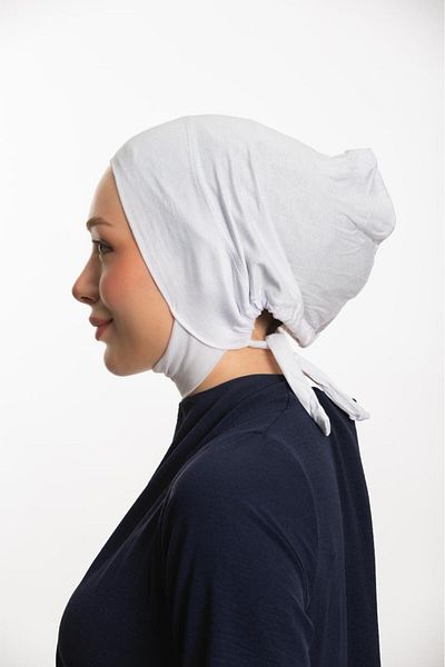 Modamelita Women's Hijab Large Volume Practical Seamless Tied Non-Slip Bonnet Neck and Chin Bottom Recovers Bonnet