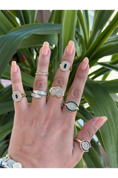 mibrillo أحدث صيحات الموضة من العلامة التجارية المكافئة لحجر الزركون الأخضر