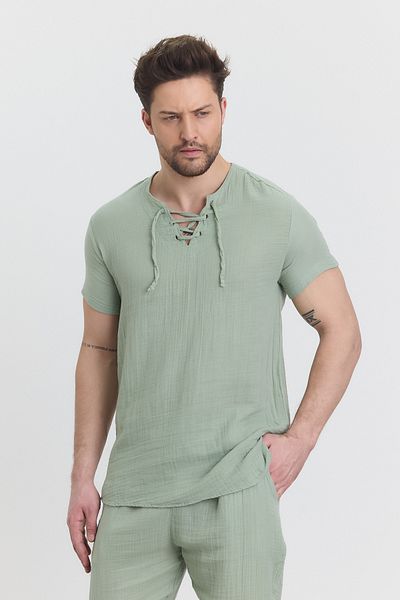 Heaven Ephesus Ανδρικό πουκάμισο - Muslin Alaçatı Shirt - 4070