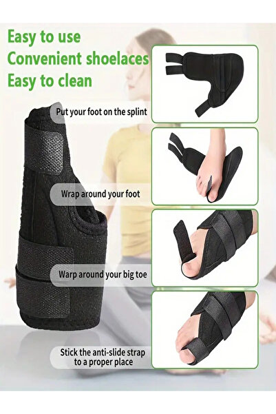 Ankaflex Highconcept Apărătoare pentru degetul mare Hallux Valgus Corrector pentru degete, pachet de 2