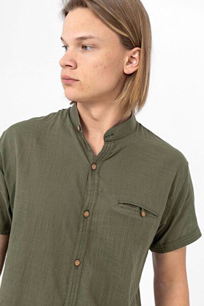 Heaven Ephesus Πουκάμισο με κοντό μανίκι Judge Collar -4520