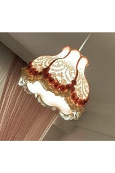 LULUAVİZEM Elde Yıkanabilir Başlık Pudra Pembe Avangart Gül Detay Çocuk Genç Bebek Avize