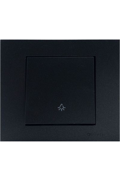 Tenda Ovivo Grano Black Ring Switch Light Frame Included