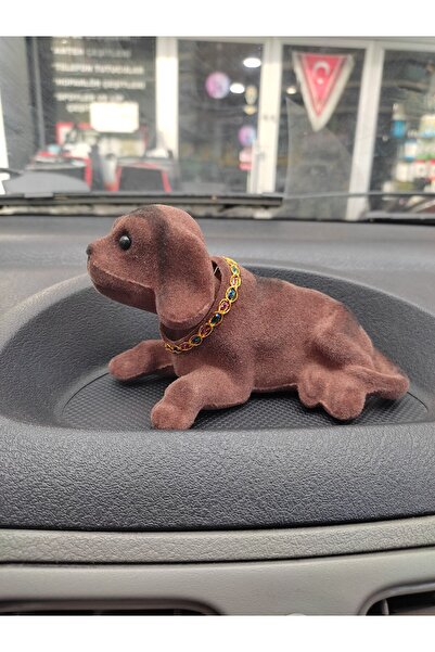 gürler oto kılıf ve aksesuar Başı Sallanan Nostaljik Köpek Oto Aksesuar(KAHVERENGİ)