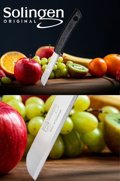 Solingen Set of 6 Original Serrated Fruit and Vegetable Knives