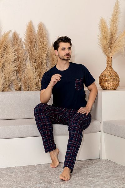 nisaNCa Καλοκαιρινό κοντομάνικο 100% βαμβακερό ανδρικό σετ πιτζάμες - Special Series Fathers Day
