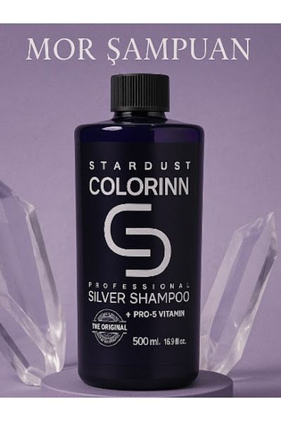 Colorinn Stardust Silver Purple Pro-5 Vitamin Shampoo 500 ml