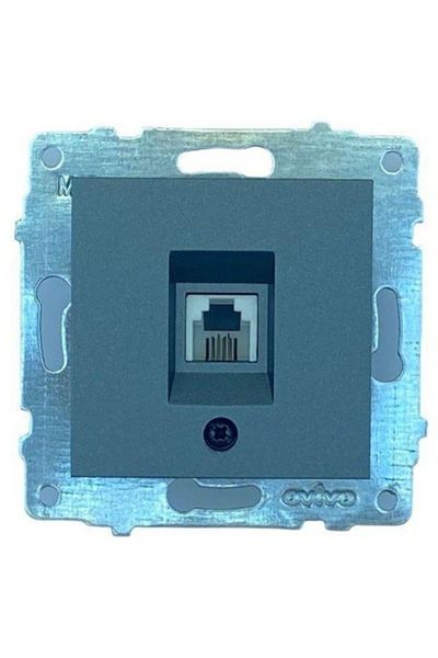 Tenda 10 Pieces Ovivo Grano Smoked Numeris Phone Socket Without Frame 10 Pieces