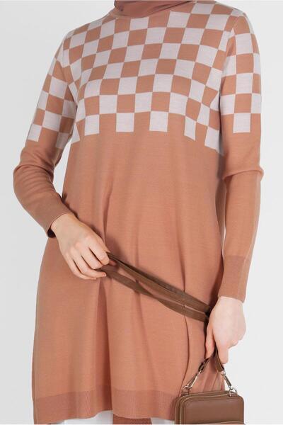 Alvina SQUARE PATTERNED KNIT TUNIC 42023