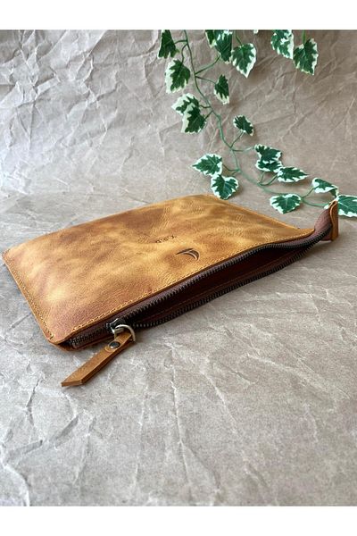 ALESTA LEATHER (Writing Name) Laptop / MacBook Bigisayar Case - Genuine Leather Handmade