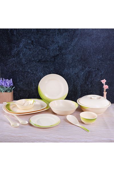 ROYALFORD 64pcs Melamine Dinner Set Rf8101 Top-rack Dishwasher-safe Freezer-friendly Break Resistant