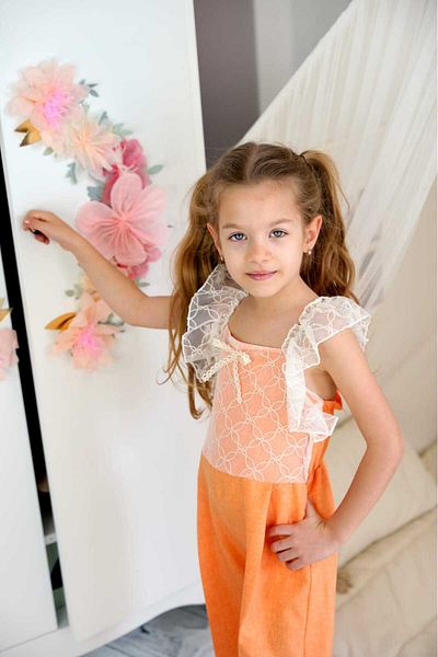 KALİNKA KİDS WEAR Girl's Lace Detailed Jumpsuit