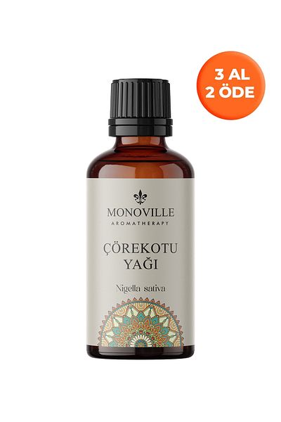 Monoville 30 مل زيت الكمون الأسود المعصور على البارد - نقي وطبيعي 100%