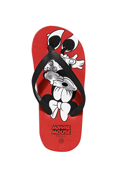 Mickey Mouse Dophe.p1fx Kırmızı Kız Çocuk Terlik