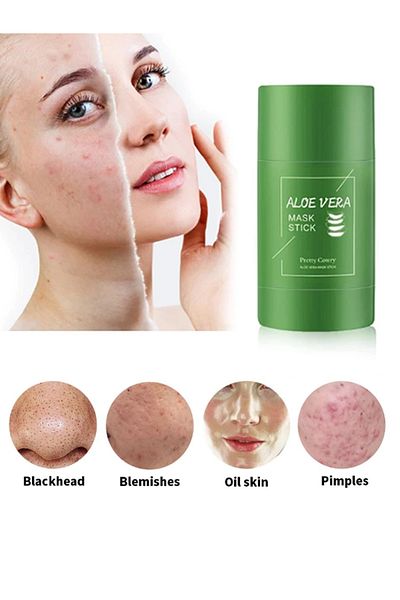 MACON Aloe Vera Green Tea 40ml Deep Cleansing Pore Shrinking and Blackhead Removing Facial Mask Stick