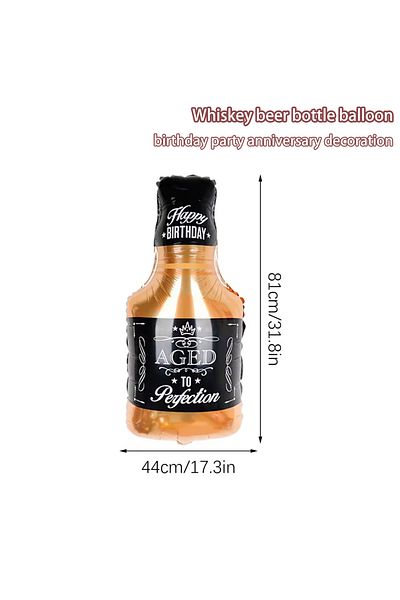 Choice Other Whisky Whiskey Beer Bottle Glass Balloons, Birthday Party, Oktoberfest, Bar, New Year, Anniver