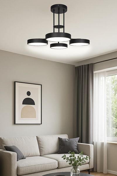 Fer Avize Mango Led Chandelier Modern Head Energy Saving Decorative 3 Colors Light Living Room Kitchen Children's Room
