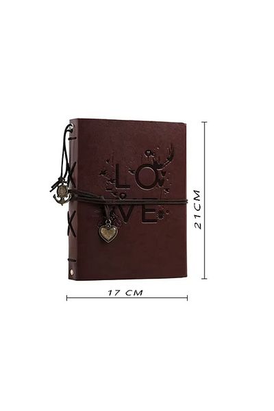 PYKA HOME SHOP Album Foto, Guestbook , 21 X 17cm, Cu Foi Negre, Coperta Din Piele Ecologica