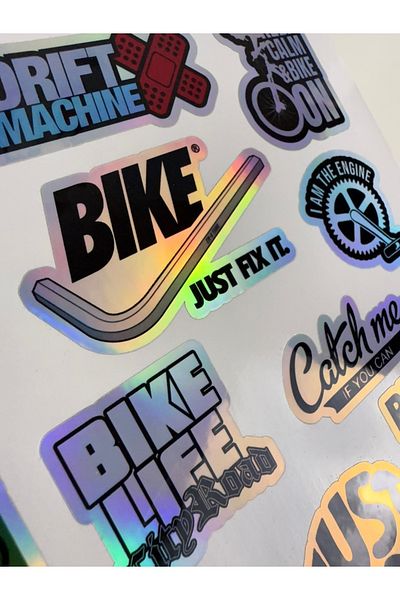 cakaybu Bicycle Sticker (Sticker) Notebook, Helmet, Wall, Bicycle, Motorcycle, Cabinet, Door A4 Sizes