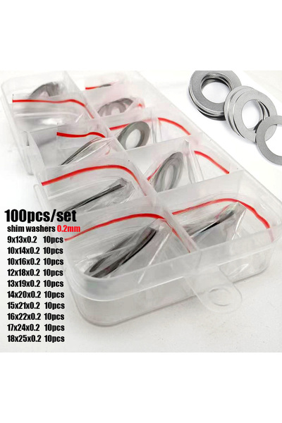 Choice مجموعة غسالات رقيقة للغاية من الفولاذ المقاوم للصدأ 304 بسمك 0.2 مم، 1...