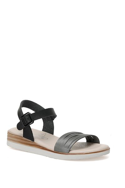 ART BELLA Cs22051 2fx Black Women's Thick Sole Sandals
