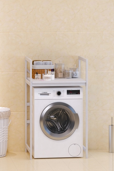 TOLIAHOME Çamaşır Makinası ve Kurutma Makinası Rafı Çamaşır Makinası Üstü Banyo Düzenleyici Raf