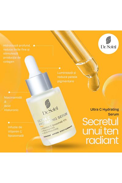 Dr. Soleil Ser hidratant Ultra C cu vitamina C lipozomală 10% Dr. Soleil