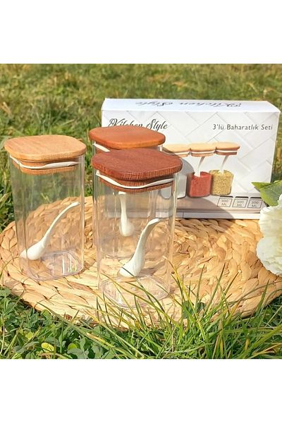 STOK HOME Storage Container Vacuum with Wooden Lid