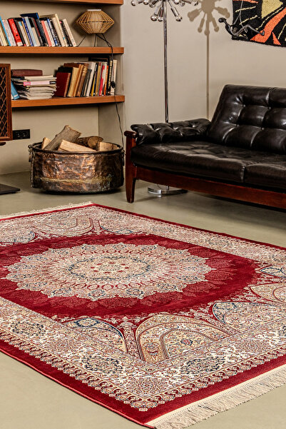 KREASYON HALI İpeksi İS001 Çok Renkli Uzun Ömürlü Yumuşak Dokulu Salon Mutfak...