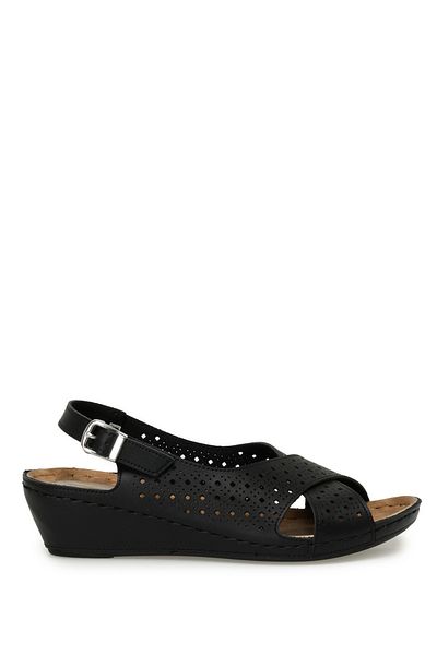 Polaris 162751.Z3FX Black Women's Comfort Sandals