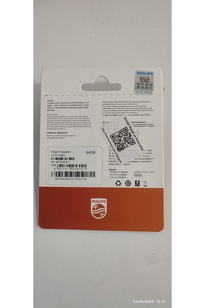 Philips 64 Gb Ultra Speed ​​A1 V30 Micro Sd Memory Card (100 Mb/S Speed)