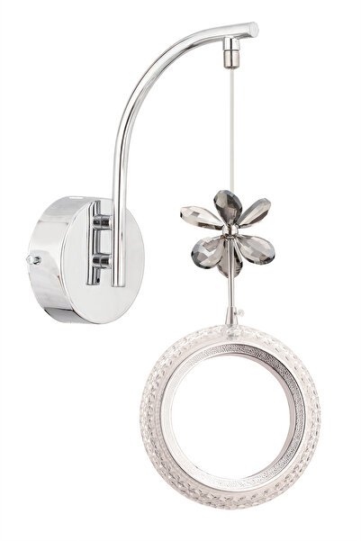 İstanbul Avize Ring Sconce Single Silver Sconce