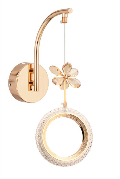 İstanbul Avize Halka Aplik Tekli Gold Aplik