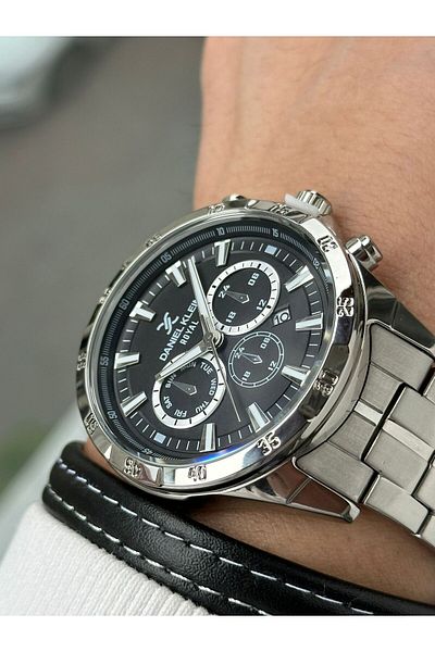 Daniel Klein Brand Silver Color Men's Wristwatch - Bracelet Gift