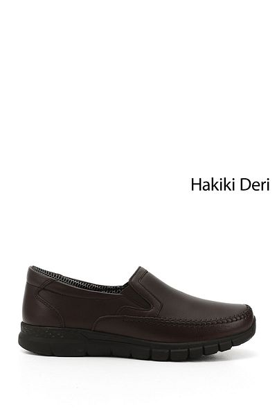 GÖNDERİ(R) Women's / Girls Brown Genuine Leather Comfort Shoes
