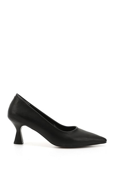 GÖNDERİ(R) Women's Black Pointed Toe Goblet Heel Stiletto