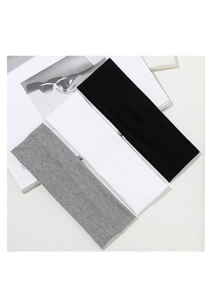 BERG 100% Cotton Combed Buckle Gift Pack of 3 Hair Bands