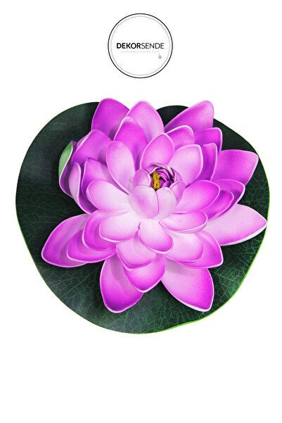 Dekorsende زهرة اللوتس الاصطناعية باللون الأرجواني