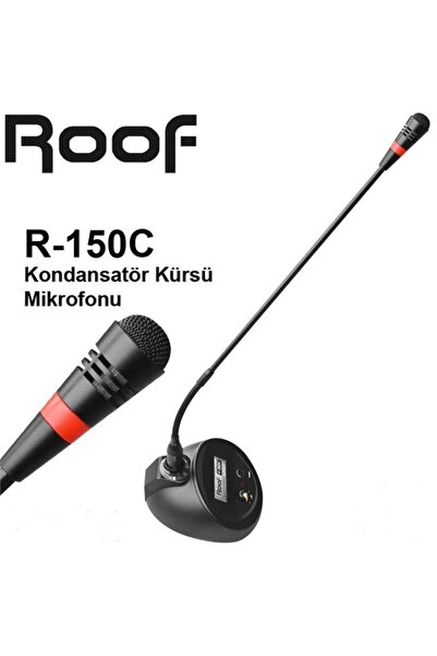 ROOF R-150c Kondanser Kürsü Mikrofonu Ses Kontrollü
