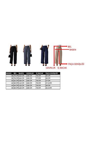 Berel Moda Штани Palazzo з застібками та кишенями, сірі