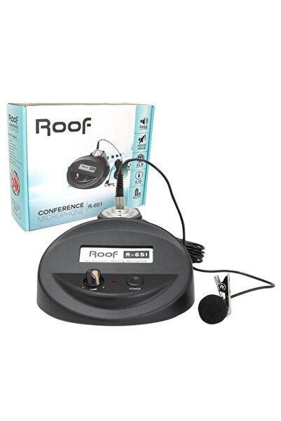 ROOF R-651 Volum Kontrollü Kürsü Yaka Mikrofonu - Cami Mikrofonu