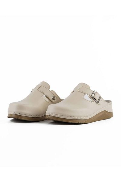 DR KLOMPA Γυναικείες παντόφλες Orthopedic Beige Sabo - 154275   Καθημερινή Βάση