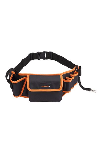 Lawazim Tool Pouch Belt I-57x19cm- Heavy-Duty Adjustable Utility Belt with Multiple Pockets