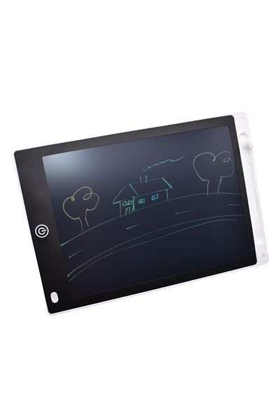 Evelise LCD Graphics Tablet for Kids, Writing and Drawing, 10″, 25.5 X 17.5 X 0.9 cm, White