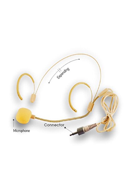 ROOF H-11 3.5 Mm Girişli Headset Mikrofon Ten Rengi - Yedek Kafa Mikrofonu
